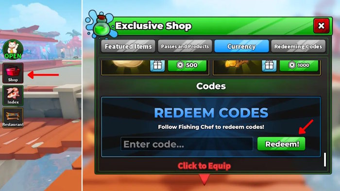 Hướng dẫn đổi code Fishing Chef