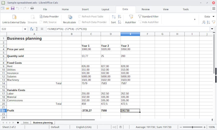 LibreOffice Calc