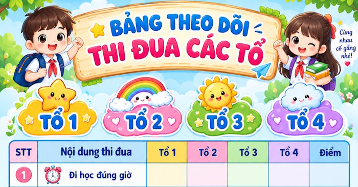Bảng theo dõi thi đua