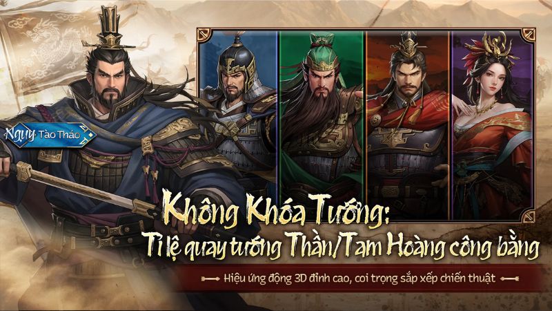 Tỉ lệ quay tướng Thần/Tam Hoàng công bằng