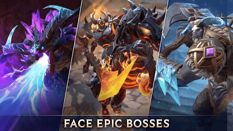Đối đầu các con trùm khủng hùng mạnh trong game Invokers: Titan Legacy