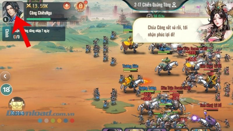 Ấn vào biểu tượng Ảnh Avatar game