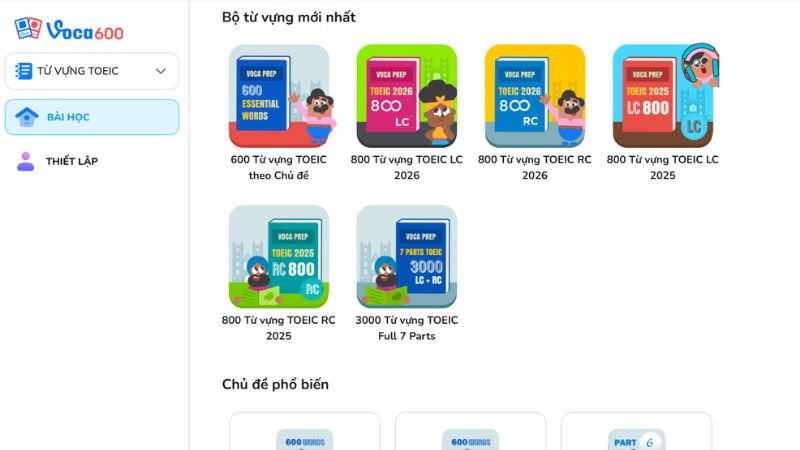 Trọn bộ 600 Từ vựng TOEIC, 800 Từ Vựng từ 20 bộ đề TOEIC