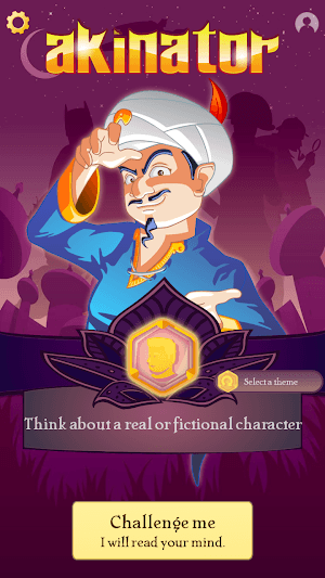 Akinator nổi tiếng là vị thần đèn có thể đọc suy nghĩ 