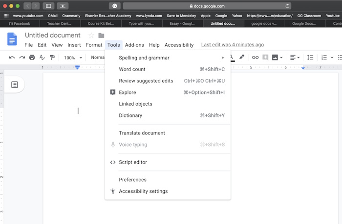 Google Docs tích hợp với các dịch vụ khác của Google