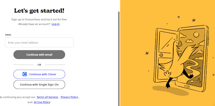 Đăng ký Goosechase
