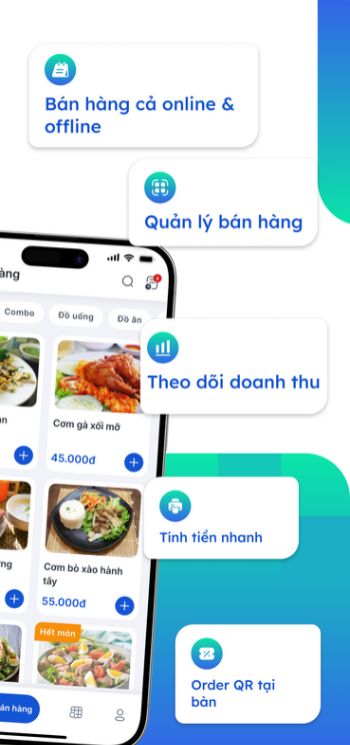 Tạo đơn nhanh, order tại bàn