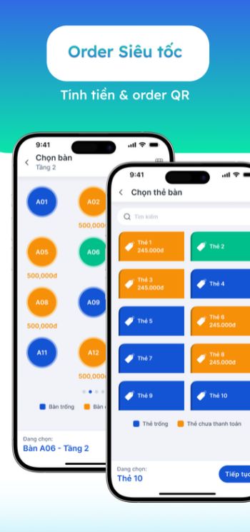  Hỗ trợ order QR cho khách hàng