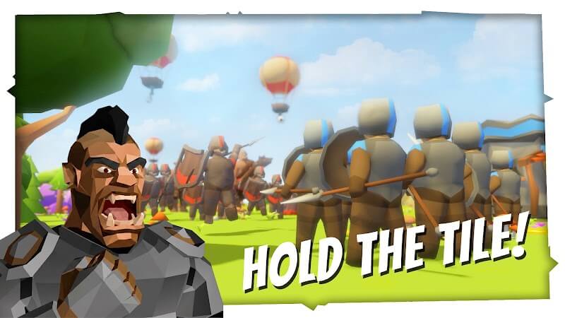 Bạn bước vào các trận chiến tốc độ cao thời Trung cổ trong game Hold the Tile!