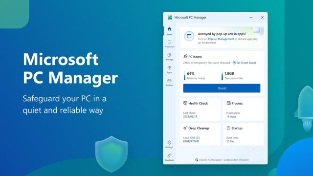 Microsoft PC Manager tích hợp nhiều công cụ để quản lý và tăng tốc máy tính Windows
