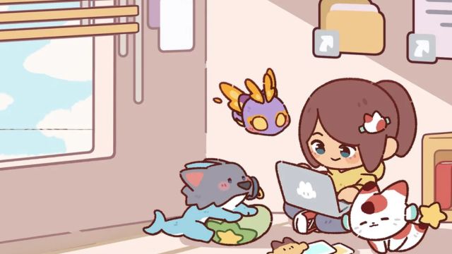 Working with Montabi là ứng dụng hiệu suất kết hợp desktop game nuôi pet ảo dễ thương