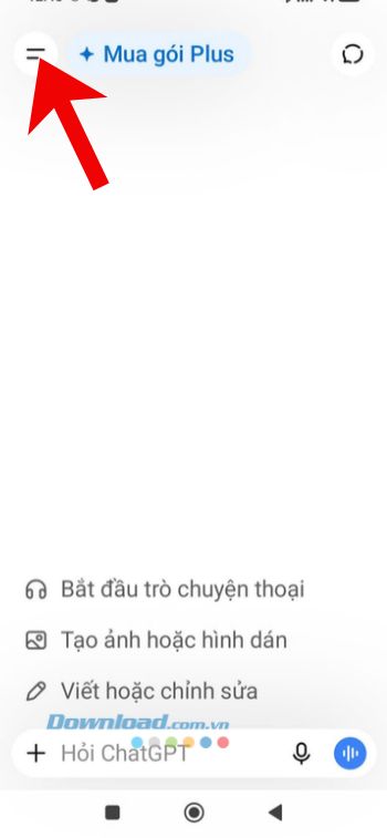 Nhấn vào biểu tượng hai dấu gạch ngang