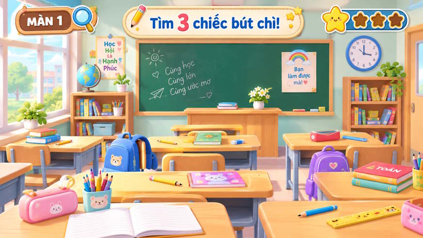 Game bé tinh mắt tìm đồ vật