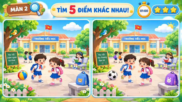 Game tìm điểm khác biệt