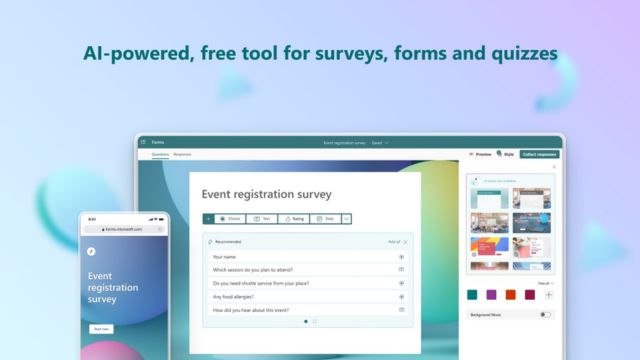 Tạo phiếu thăm dò, biểu mẫu, bảng câu hỏi với Microsoft Forms nhờ sức mạnh AI