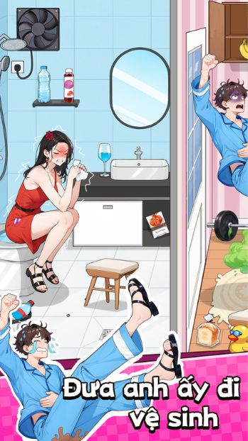 Đưa anh ấy đi vệ sinh