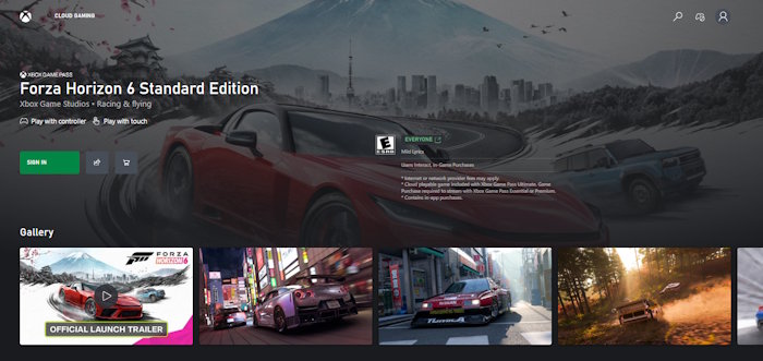 Xbox web cho phép bạn khám phá và mua game online