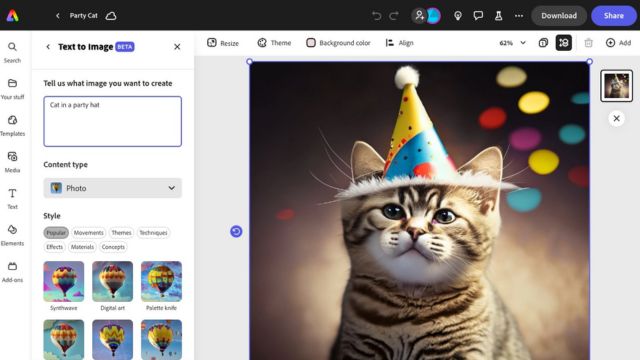 Chỉ cần click chuột, kéo và thả để thiết kế poster, thumnail, ảnh và hơn thế