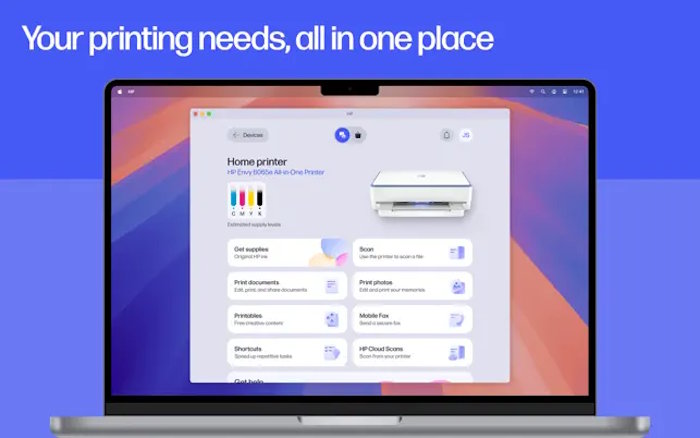 HP: Print and Support cho Mac giúp quản lý máy in và thiết bị HP 