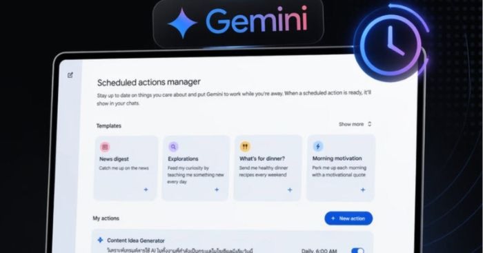 Mẹo thêm hoạt động theo lịch trình trên Gemini