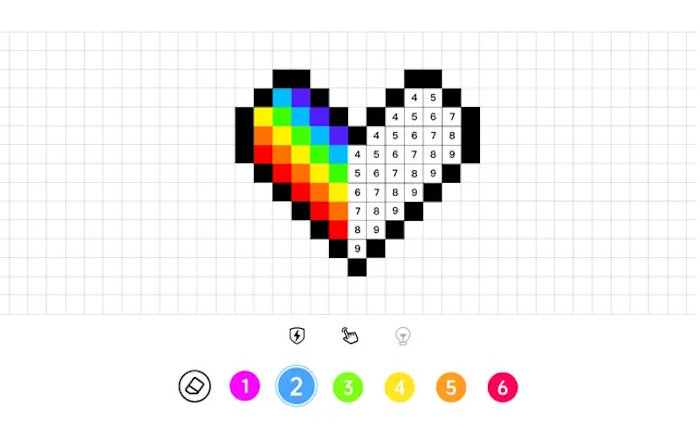 Colors by Number là một trong những game tô màu phổ biến dành cho cả trẻ em và người lớn