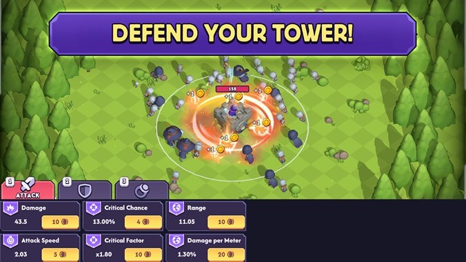 Phòng thủ bảo vệ tòa tháp của bạn trong game Immortal Oracle: Tarot