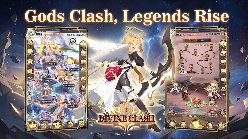 Triệu hồi những anh hùng huyền thoại cùng bạn chiến đấu trong Divine Clash EU