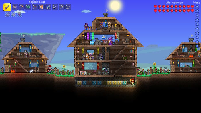 Đào bới, chiến đấu, khám phá và xây dựng trong Terraria