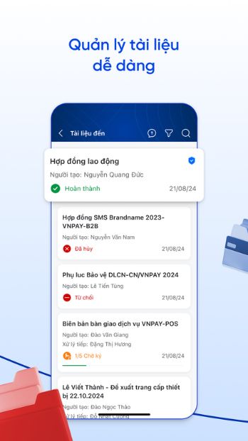 Quản lý tài liệu dễ dàng
