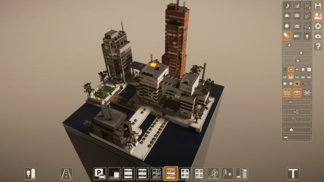 Khám phá các công trình, khối và hiệu ứng đa dạng trong Miniopolis game