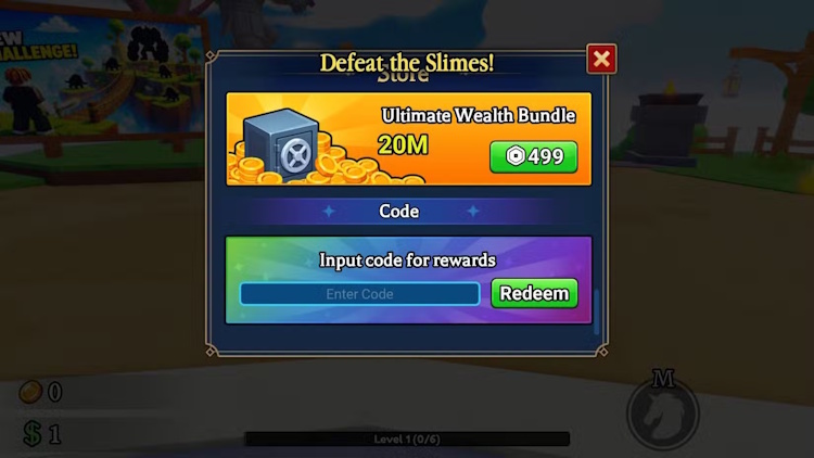 Màn hình đổi code Sword Hunter