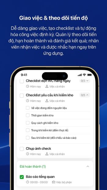 Giao việc & Theo dõi tiến độ