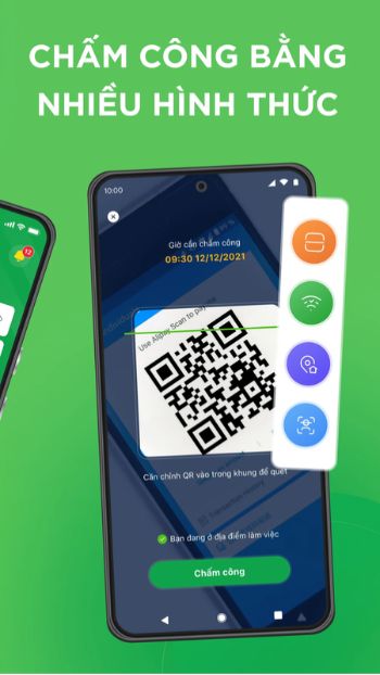 Chấm công bằng nhiều hình thức