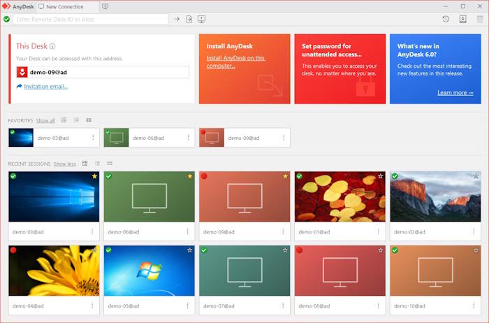 AnyDesk Linux hoạt động với nhiều bản phân phối Linux