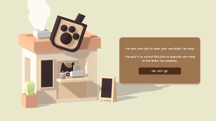 Boba Simulator là game mô phỏng cửa hàng trà sữa trân châu dễ thương