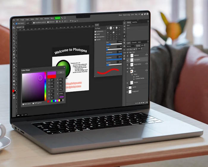 Photopea được coi là “bản sao” của Photoshop