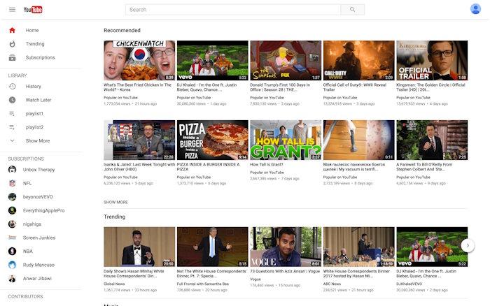 YouTube PC mang đến cho bạn những video yêu thích ngay trong tầm tay