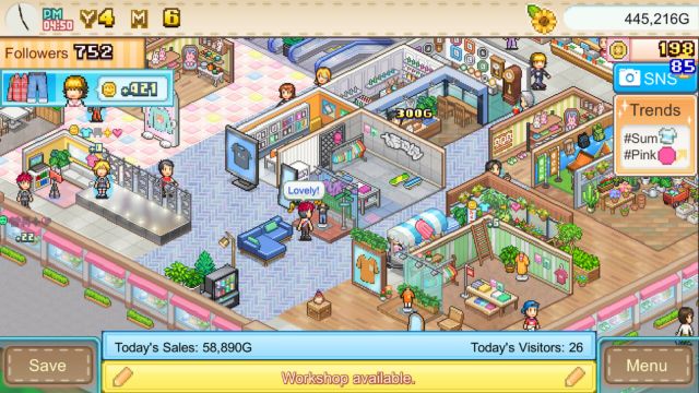 Fashion Mall Story là game thiết kế thời trang kết hợp quản lý trung tâm thương mại