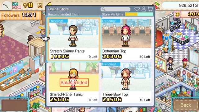 Không ngừng sáng tạo và kinh doanh thành công trong Fashion Mall Story game