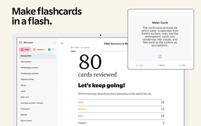 Làm flashcard nhanh chóng
