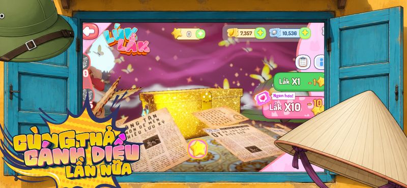 Hệ thống skin, mặt và cánh đa dạng cho game thủ mở khóa và chọn để sử dụng