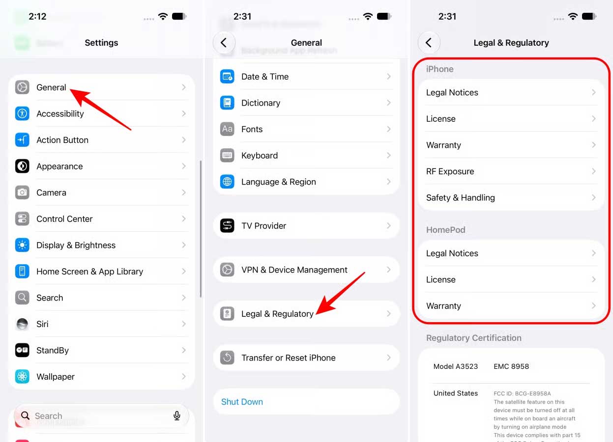 Kiểm tra tính pháp lý của iPhone