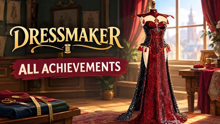 Dressmaker có 32 Achievement để mở khóa