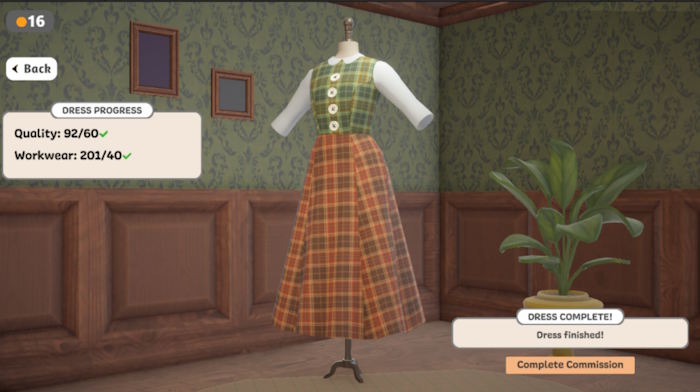  Dressmaker là game mô phỏng thiết kế váy độc đáo 