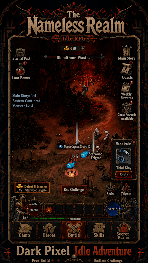 Game Nameless Realm cho bạn phiêu lưu trong thế giới pixel giả tưởng đen tối