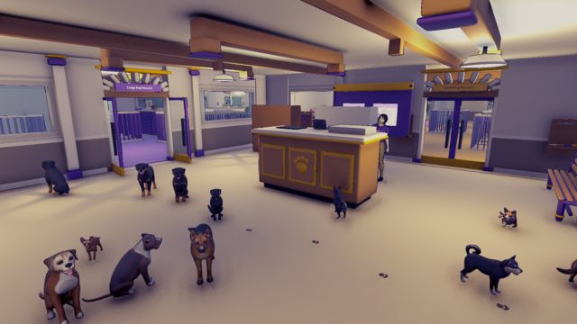 Cùng bạn bè quản lý trung tâm trông giữ chó hỗn loạn với Kennel Chaos: Daycare Simulator