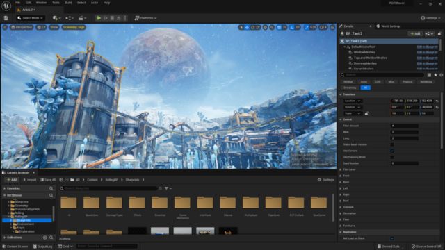 Unreal Engine tích hợp nhiều công cụ và công nghệ mới phục vụ cho phát triển game, thiết kế đồ họa