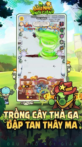 Trông cây thả ga, đập tan thây ma