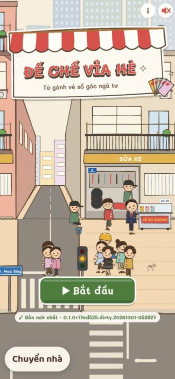 Bắt đầu chơi game Đế Chế Vỉa Hè