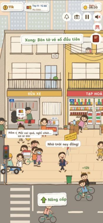 Bán vé số trên vỉa hè